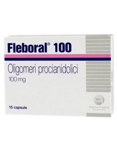 Fleboral 100 mg Integratore Microcircolo 15 Capsule